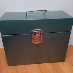 Vintage 60s Excelsior Green Lock Box. No Key