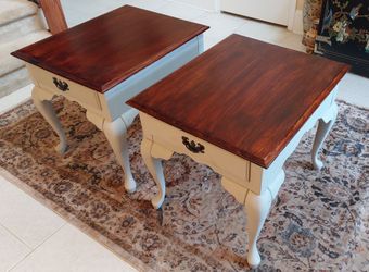 French Provincial style end tables