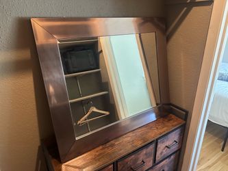 Large wall mirror