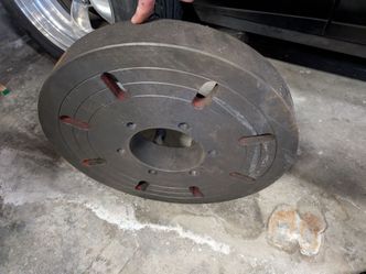 Large lathe face plates