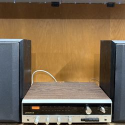 Tube like Sound Stereo System. Lafayette Solid State stereo receiver and B&W Speakers