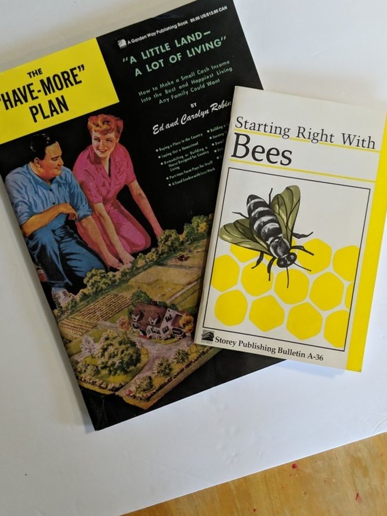 Homestead Books "A Little Land -A Lot Of Living" & "Starting Right With Bees"