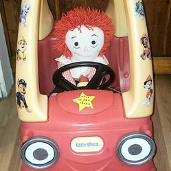 The Little Tikes Cozy Coupe Plus Bonus Vintage Raggity Andy