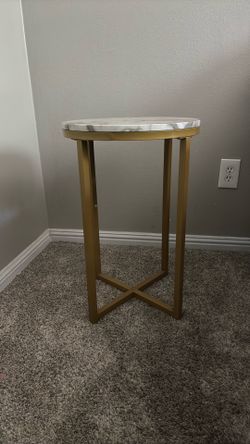 side table  marble/fold