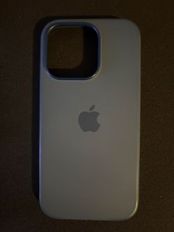 Genuine Apple iPhone 14 Pro Silicone Case Storm Blue