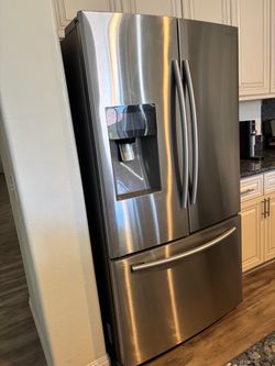 Stainless steel Samsung double door fridge Stainless steel Samsung double door fridge