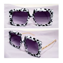 Oversized Square Retro Chic Sunglasses, Glam Sunglasses Women 70s 80s 90s