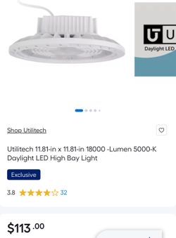Utilitech 18000-Lumen 5000-K Daylight LED High Bay Light