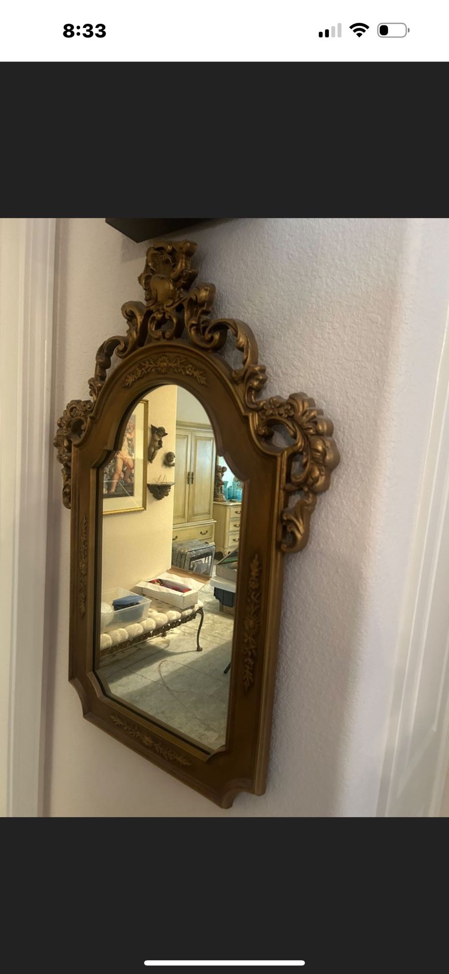 Mirror ALL SOLID WOOD ANTIQUE 32 X 23