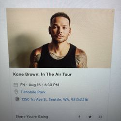 2 Kane Brown Tickets In Seattle Tonight! 