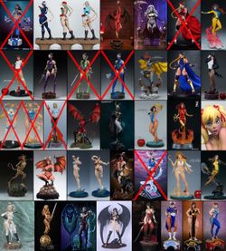 Sideshow, PCS, ARH Studios (Street Fighter, Mortal Kombat, Marvel, DC Comics & Anime) 1/3, 1/4, 1/5 Scale Statues & Figures
