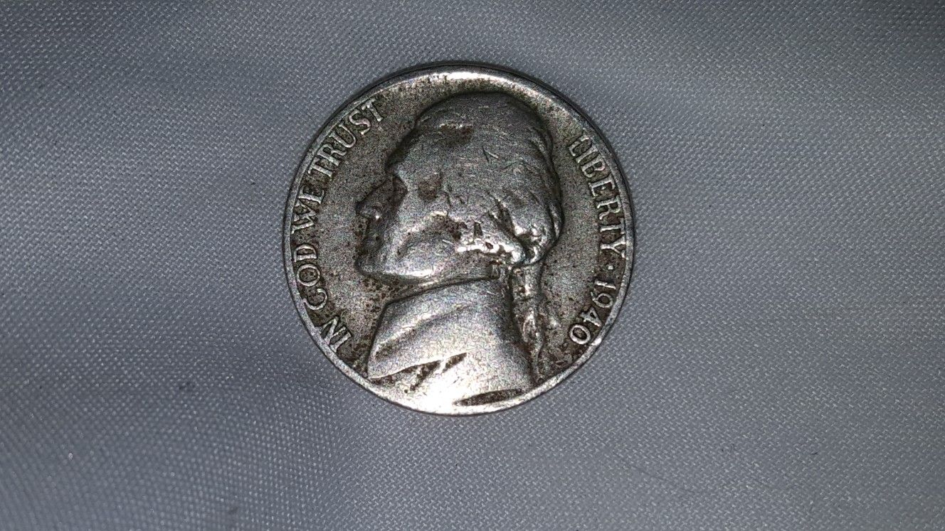 1940 jefferson wartime nickle
