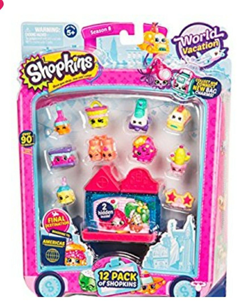 NEW! Shopkins Season 8 America Toy 12 Pack