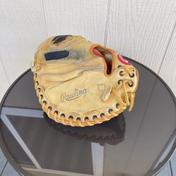 Pre- Owned Rawlings RCM45 Lite Toe Leather Baseball Glove Catcher Mitt RHT Mike