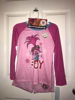 Trolls PJ Pajama Sleep Set size 7/8 New