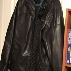 Whispering Smith Leather-look Jacket Mens Large Excellent  Condition 