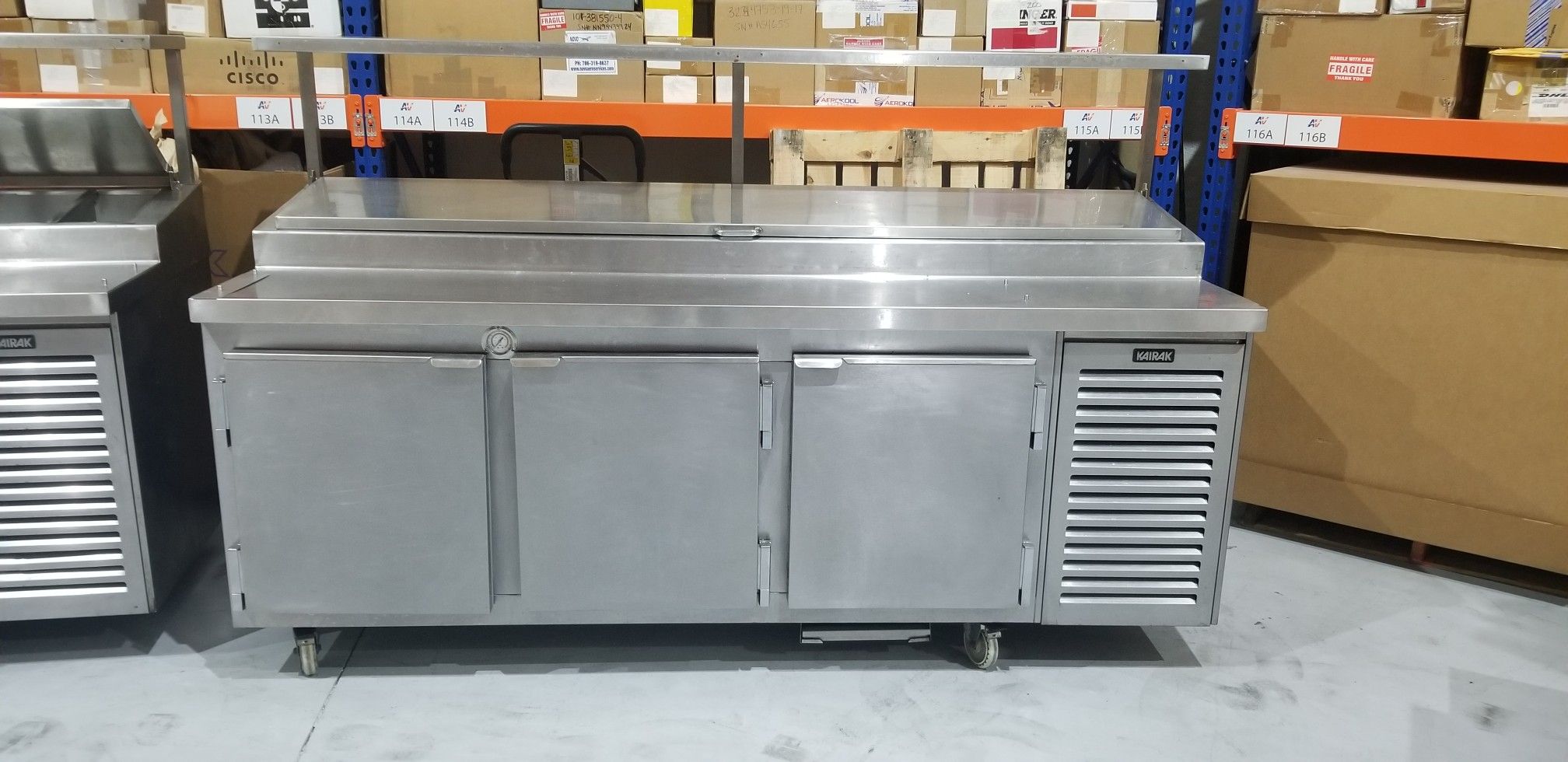 (2) Kairak Commercial Kitchen Cold Prep Table for Sale in Miami, FL