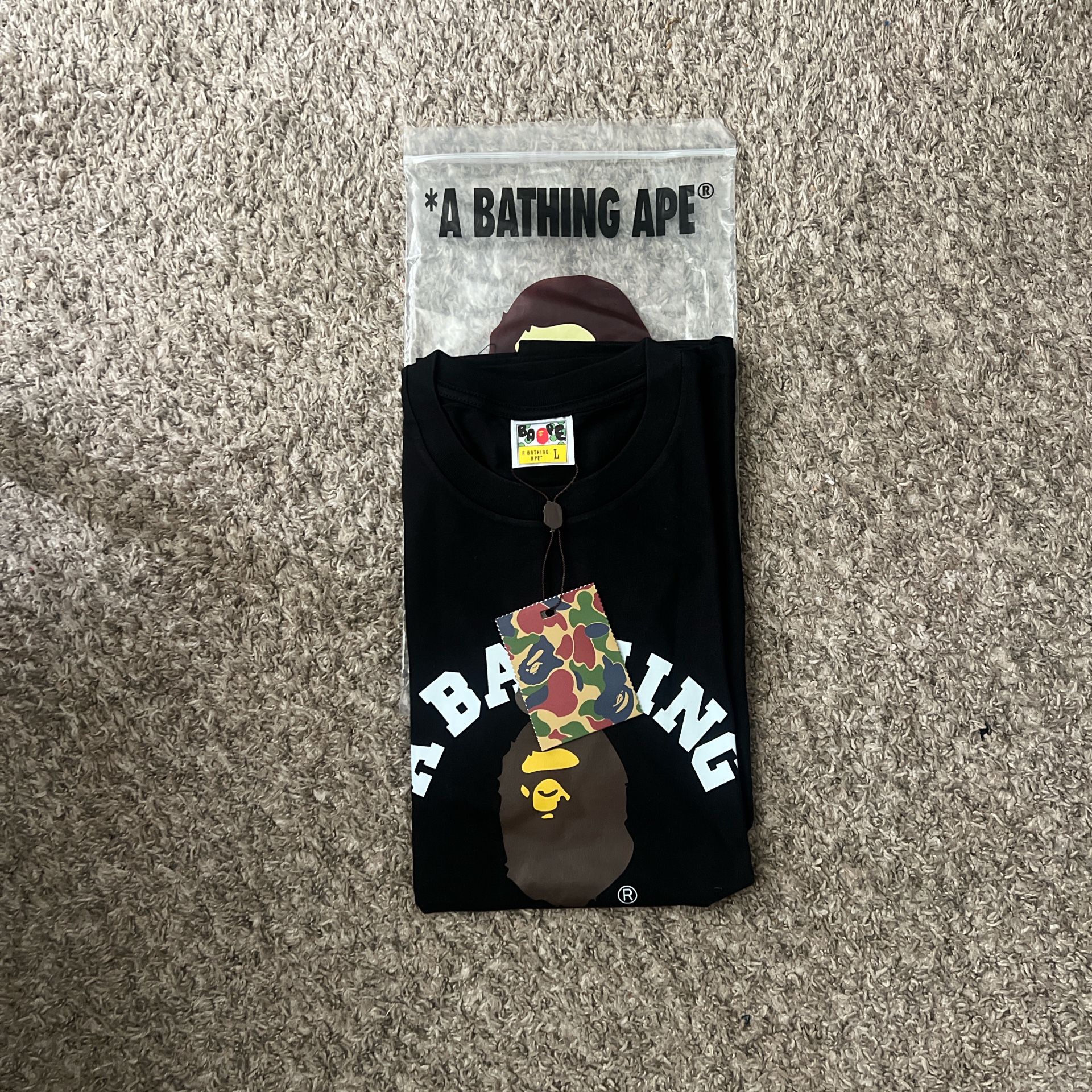 BAPE College Ape Tee ‘Black’