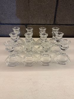 Glass Candle Holders