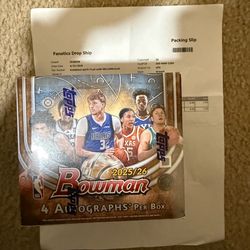 2025/26 Bowman Basketball Hobby Jumbo Box