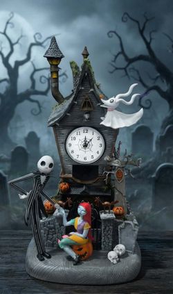 Disney Nightmare Before Christmas 22" Animated Clock Tower with LED and Music