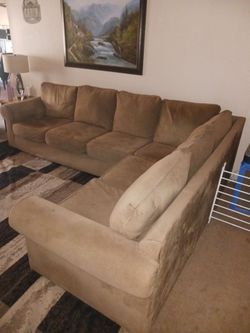 Tan couch