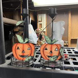 Pumpkin Candle Holders