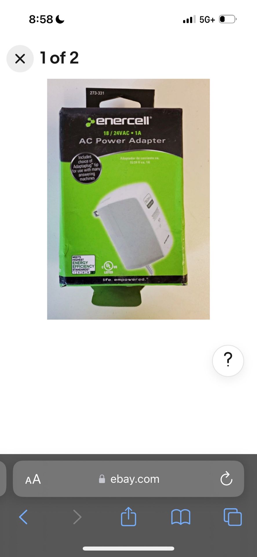 AC To DC Power Adapter (includes Choice Of Adapting Tip)