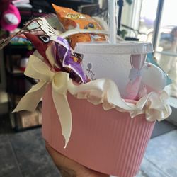 Coquette Easter Basket Pink 