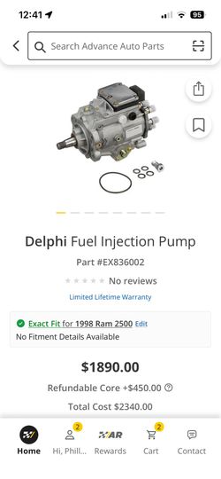 1998 ram 2500 fuel injection pump