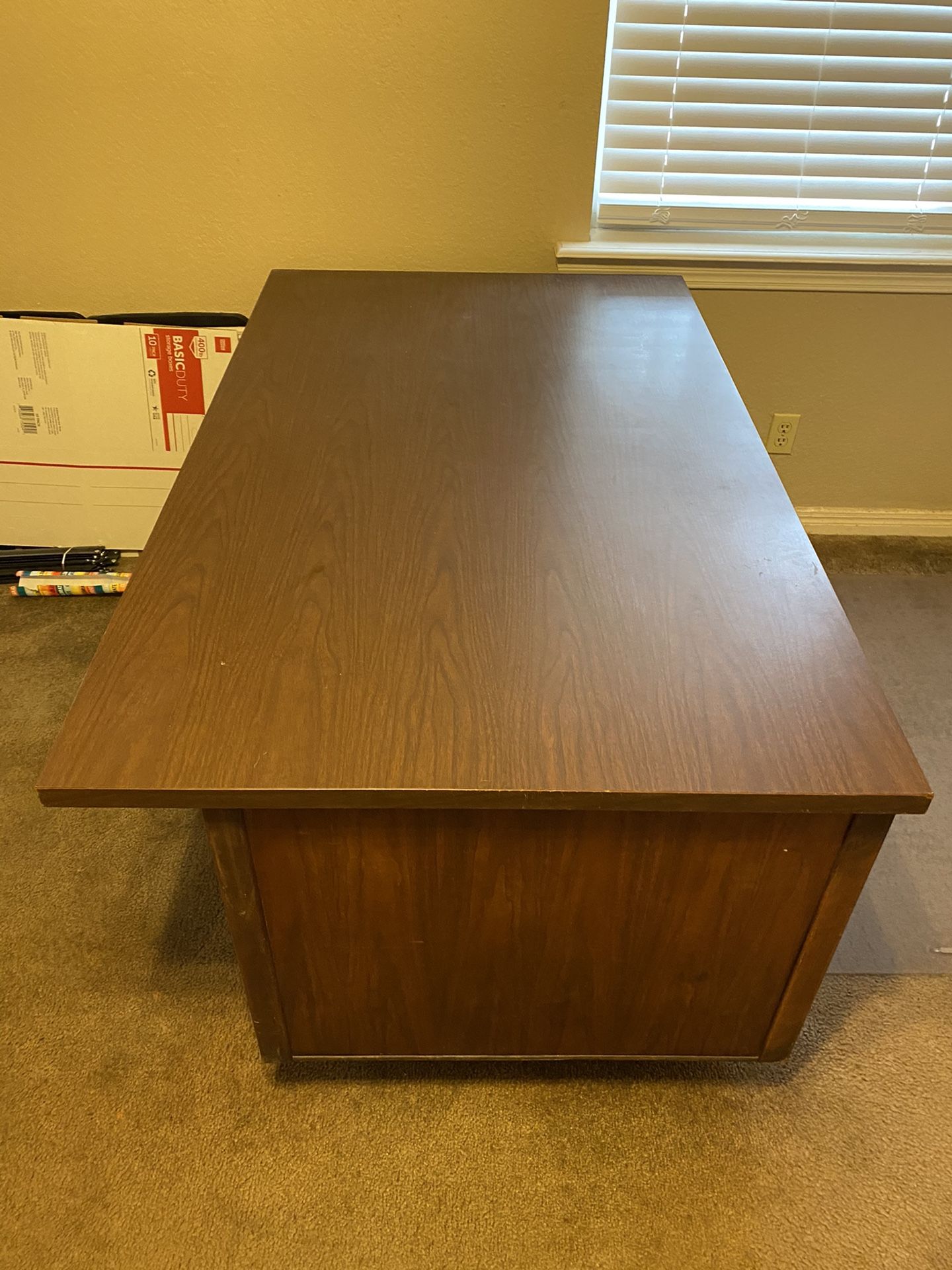 Solid wood desk