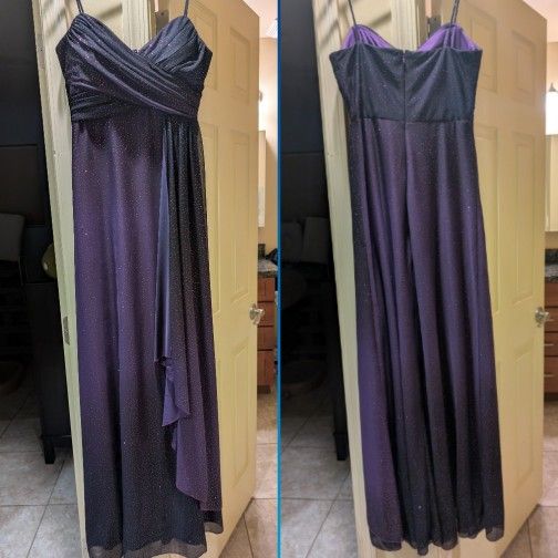 Purple Ombre Glitter Dress Size 5/6