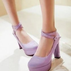 Lavender Platform Heels