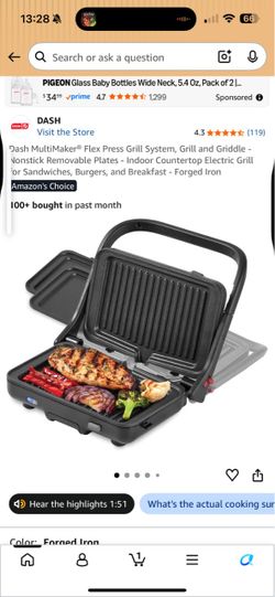 Dash MultiMaker® Flex Press Grill System