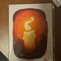 Candle Face Art Print, 5x7