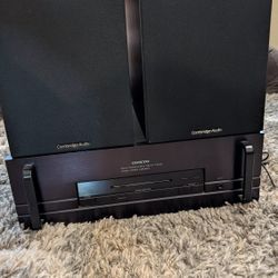 Cambridge Audio Speakers And Onkyo Power Amp