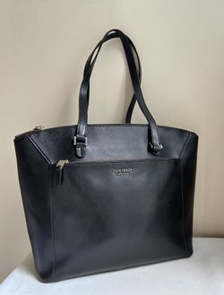Kate Spade Louise leather large tote shoulder bag purse black