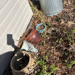 Pots all different shapes and size