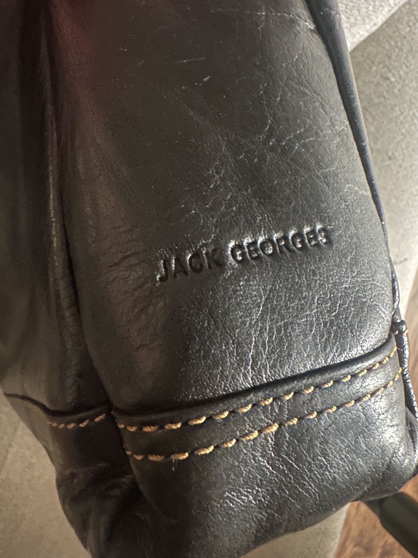Jack Georges Leather Laptop Bag