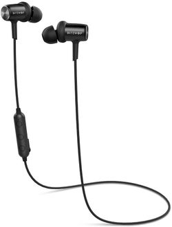 BlitzWolf Magnetic Wireless Earbuds Bluetooth Headphones Sport in-Ear Sweatproof Earphones with Microphone(IPX4, aptX, 8-Hour Playtime, Secure Fit)