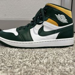 Jordan 1 Mid Sonics - Men Size 10
