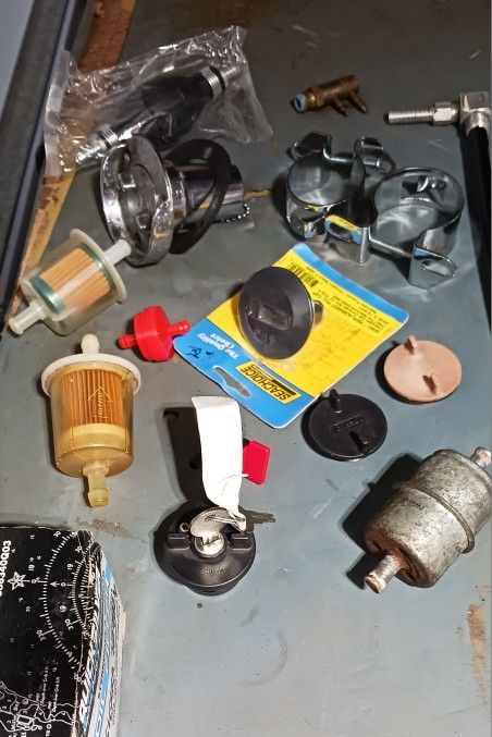 Boat Gas Items, LOCKING Gas Cap, Other Caps, Filters, Etc