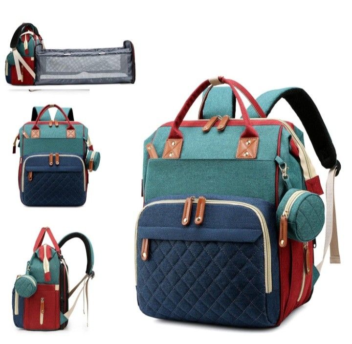 Diaper Bag with Changing Station, Waterproof 3 in 1 Diaper Backpack with Foldable Changing Pad, Baby Registry Search &Baby Shower Gifts - Newborn Esse