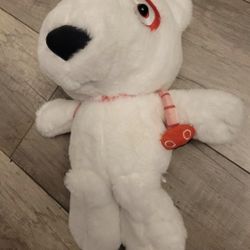 Target Bullseye White Dog With Backpack Plush BRAND NEW