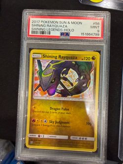 Pokemon TCG Shining Rayquaza 56/73 Shining Legends Holo PSA 9 2017