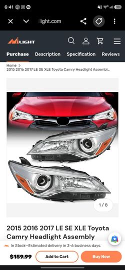 Toyota Camry Headlights