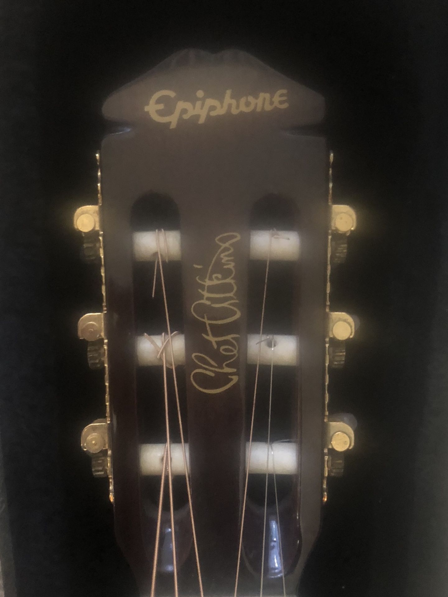 Epiphone Chet Atkins Solid Body Electric Guitar With Hard Case