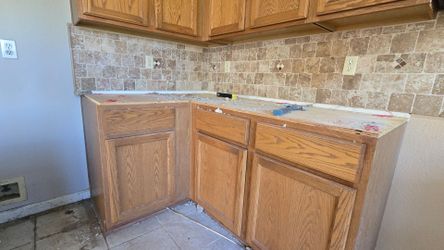 Oak Kitchen cabinets,