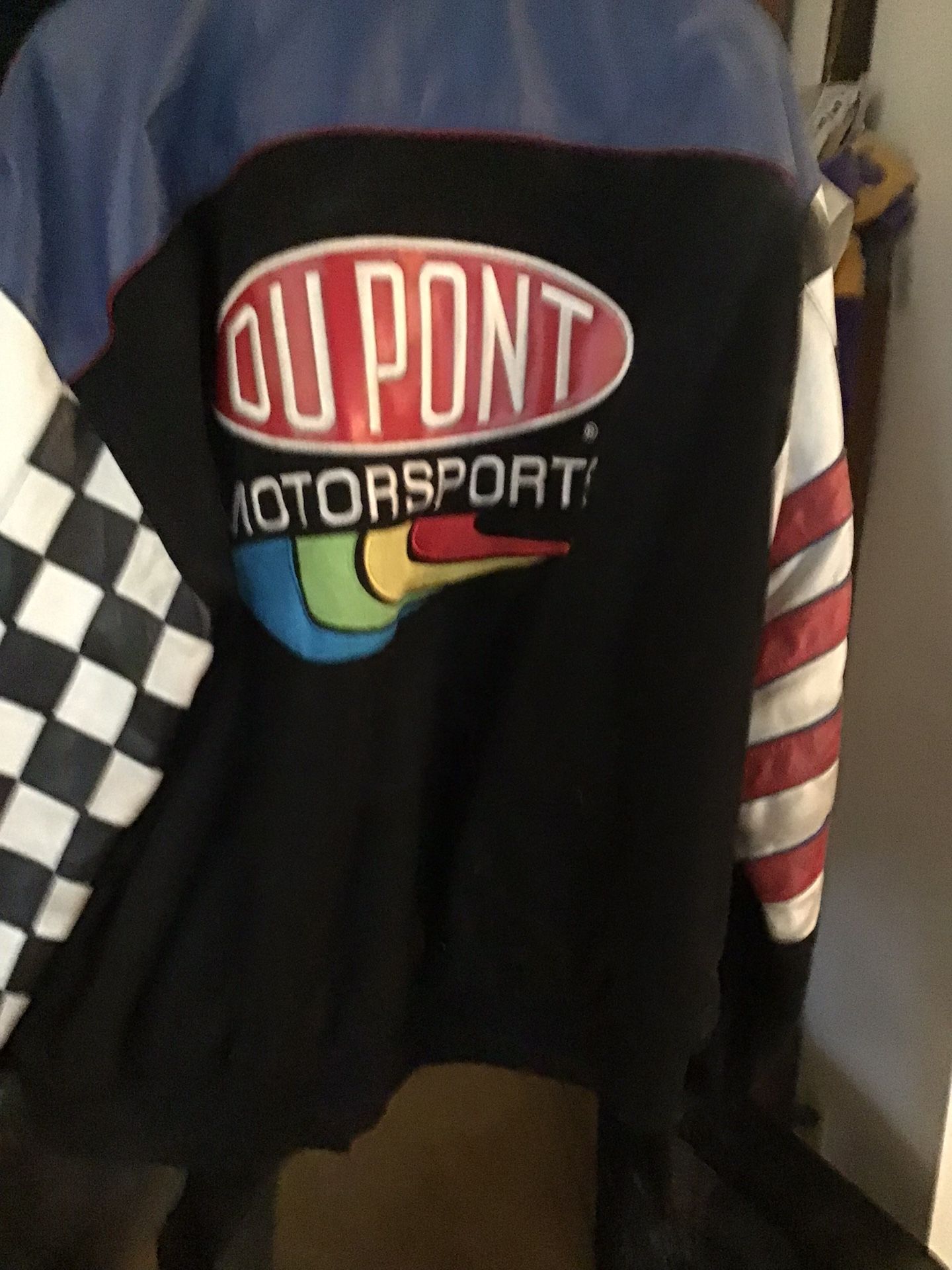 Leather NASCAR Jacket. XL