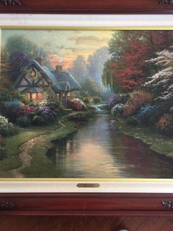 Kinkade Lithograph “A Quiet Evening”